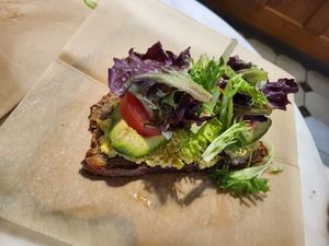 Avocado Scramble toast at Breads On Oak - Carondelet St in New Orleans