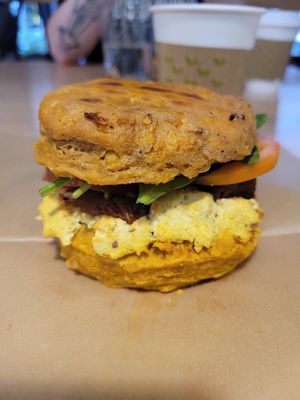 Pumpkin breakfast biscuit at Breads On Oak - Carondelet St in New Orleans