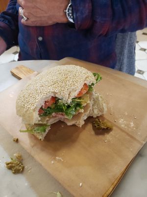Muffaleta sandwich: delicious at Breads On Oak - Carondelet St in New Orleans