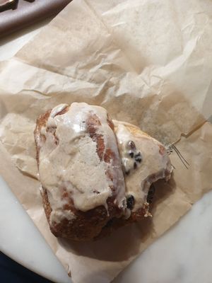 Cinnamon buns at Breads On Oak - Carondelet St in New Orleans
