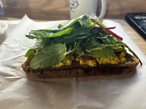 Egg and avocado toast   at Breads On Oak - Carondelet St in New Orleans
