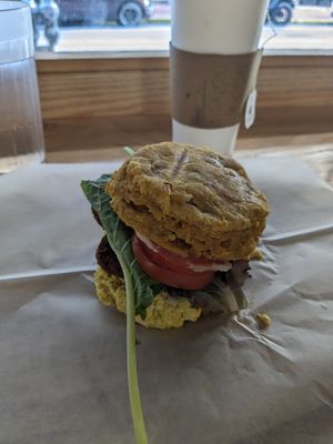 Pumpkin biscuit at Breads On Oak - Carondelet St in New Orleans