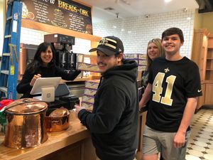 First sale in the 2nd Breads On Oak location at Breads On Oak - Carondelet St in New Orleans