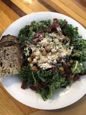 Kale Caeser with cashew sunflower dressing at Breads On Oak - Carondelet St in New Orleans
