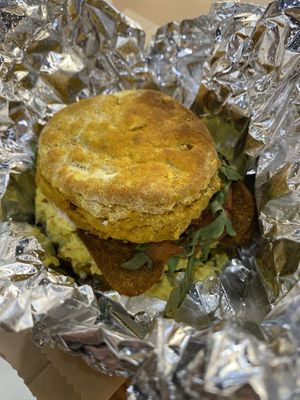 Pumpkin cheddar biscuit  at Breads On Oak - Carondelet St in New Orleans