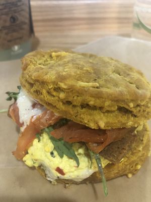 Pumpkin “cheddar” biscuit at Breads On Oak - Carondelet St in New Orleans