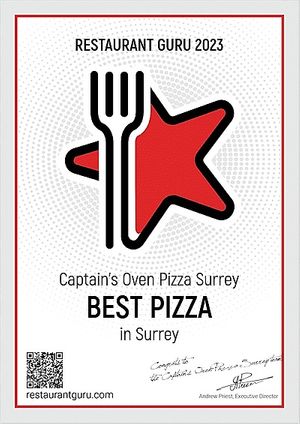  at Captain's Oven Pizza in Surrey