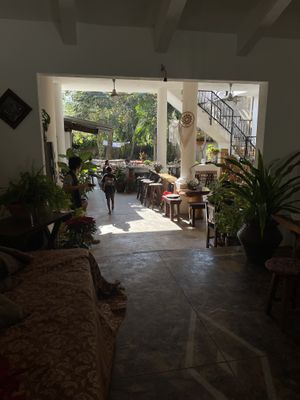 Courtyard to sit away from the busy street  at Yasmina's Itzalanyasayan in San Francisco