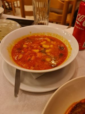 Bean soup at Vakhos Taverna - Βάκχος Ταβέρνα in Delphi
