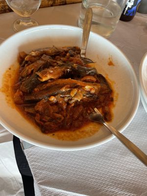 Aubergine/eggplant  at Vakhos Taverna - Βάκχος Ταβέρνα in Delphi