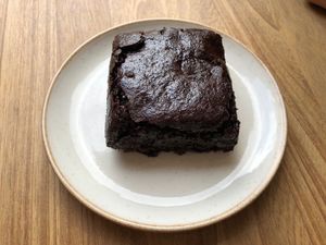 Brownie at Bahji Bakery Rosales in Bogota