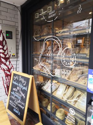 Small and cute bakery at Bahji Bakery Rosales in Bogota