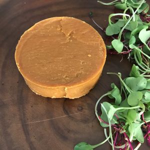 Queso madurado a base de marañon  at Verde Mango in Bogota