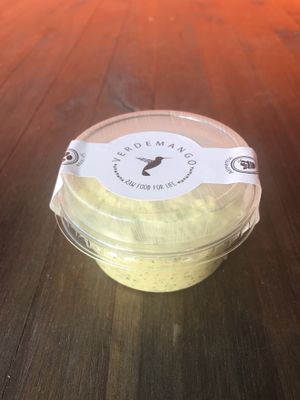 Queso de macadamia tipo ricotta  at Verde Mango in Bogota