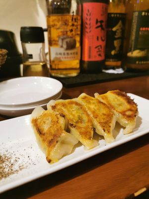 Vegan gyoza at Fujikin - フジキン in Tokyo