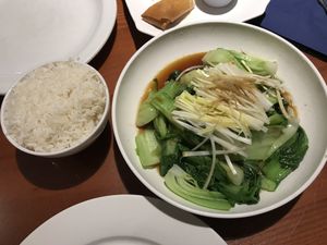 Pak Choi and spring onions in soy-ginger sauce   at M&L Chinese in Dublin