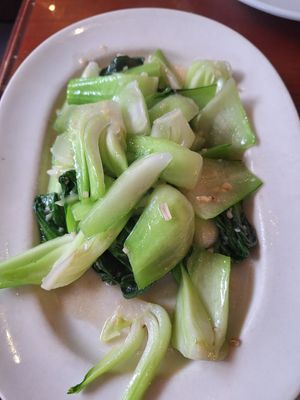 Pak choi in garlic sauce #Veganuary at M&L Chinese in Dublin