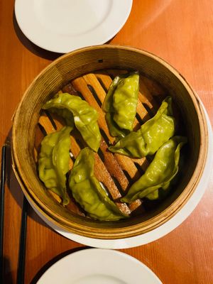 Veggie dumplings at M&L Chinese in Dublin