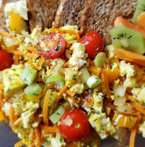 vegan lunch at Antojitos Veganos in Bayamon