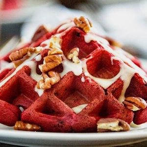 waffles at Antojitos Veganos in Bayamon