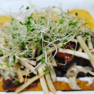 vegan dish at Antojitos Veganos in Bayamon