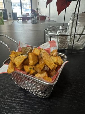 Papas fritas  #Veganuary at Antojitos Veganos in Bayamon