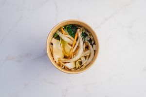 vegetebles soup at Niam Niam in Ljubljana