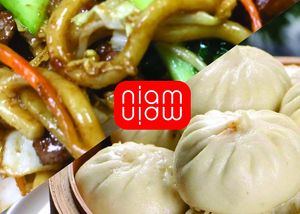 Udon noodles vegan or vegetables is available at Niam Niam in Ljubljana