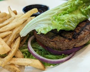 Vegan beyond burger at MIA - TGI Friday's - North Terminal in Miami