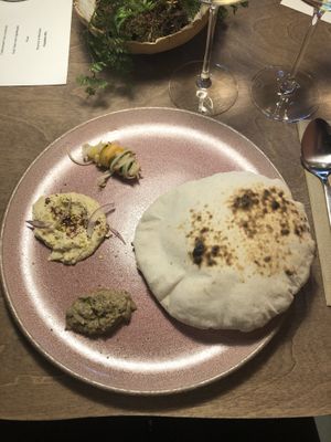 Sourdough pita  at Bellies in Stavanger