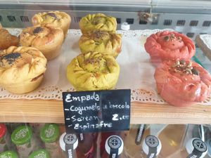 Savery pastries at Moko Veggie Café - Alvalade in Lisbon