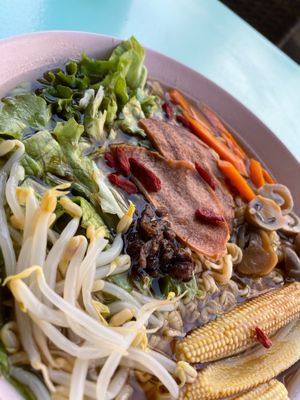 Moodle soup at Moko Veggie Café - Alvalade in Lisbon