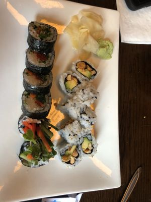Vegan Sushi at Oshima Sushi in Sioux Falls