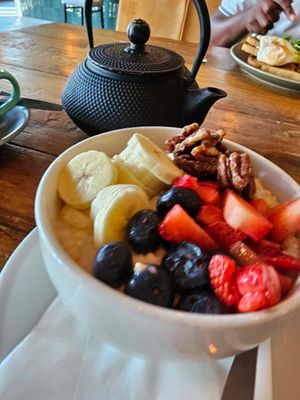 Healthier option, porridge. at Farmhouse in Harrogate