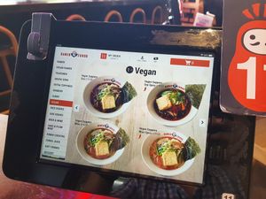 Vegan menu 1/2 at Ramen Zundo in Chatswood