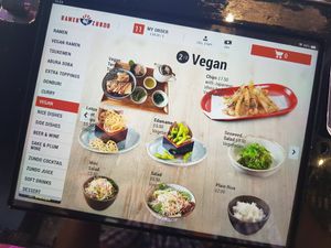 Vegan menu 2/2 at Ramen Zundo in Chatswood