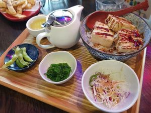 Vegan teriyaki tofu don at Ramen Zundo in Chatswood