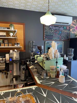 Inside of cafe at Bloom Cafe in Staten Island