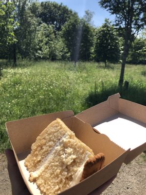 Lotus biscoff cake to take out  at Cafe at Spring Cottage in Bolton