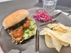 Katsu Burger   at Vegetable Dishes OKI @ IMU Hotel in Kyoto