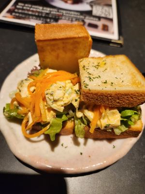 Vegan egg sandwich at Vegetable Dishes OKI @ IMU Hotel in Kyoto