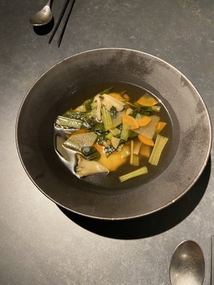 Soup  at Vegetable Dishes OKI @ IMU Hotel in Kyoto