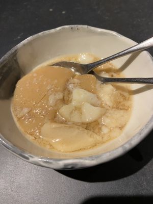 Tofu dessertt  at Vegetable Dishes OKI @ IMU Hotel in Kyoto