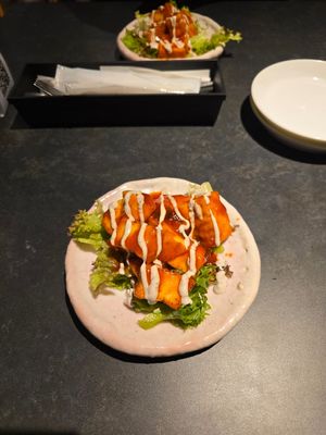 Spicy tofu at Vegetable Dishes OKI @ IMU Hotel in Kyoto