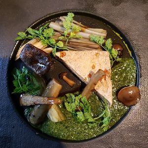 Special menu at Vegetable Dishes OKI @ IMU Hotel in Kyoto