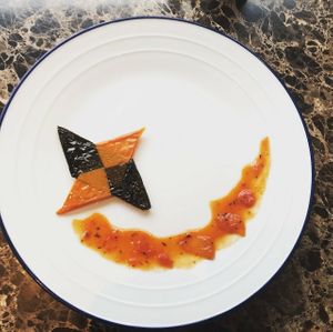 Vegetable hand-knife. at Vegetable Dishes OKI @ IMU Hotel in Kyoto