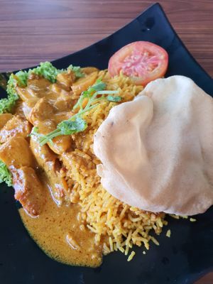 Rendang Rice at Zi Zai Vegetarian 自在齋 - Tampines in East Singapore