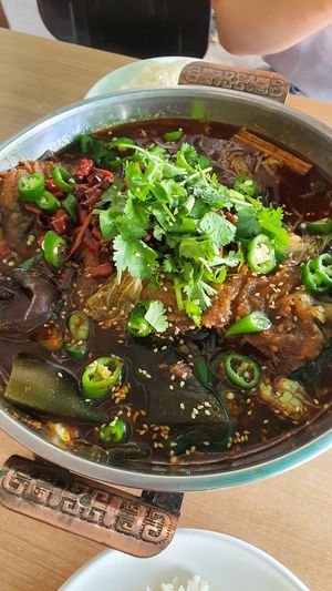 Mala fish at Zi Zai Vegetarian 自在齋 - Tampines in East Singapore