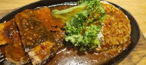 Hotplate sambal fish (comes with soup) at Zi Zai Vegetarian 自在齋 - Tampines in East Singapore