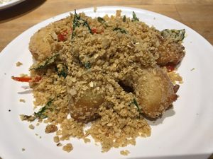 Cereal prawn at Zi Zai Vegetarian 自在齋 - Tampines in East Singapore